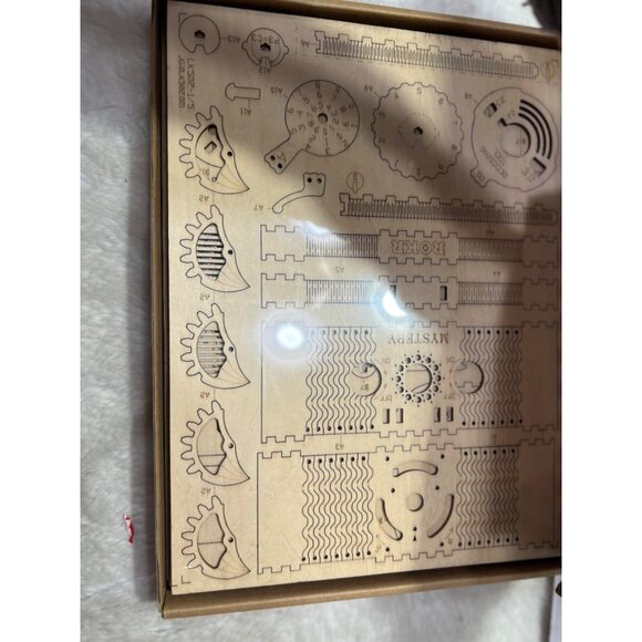 ROKR 3D Wooden Puzzle Mechanical Gears & Treasure Box Model - Picture 3 of 5